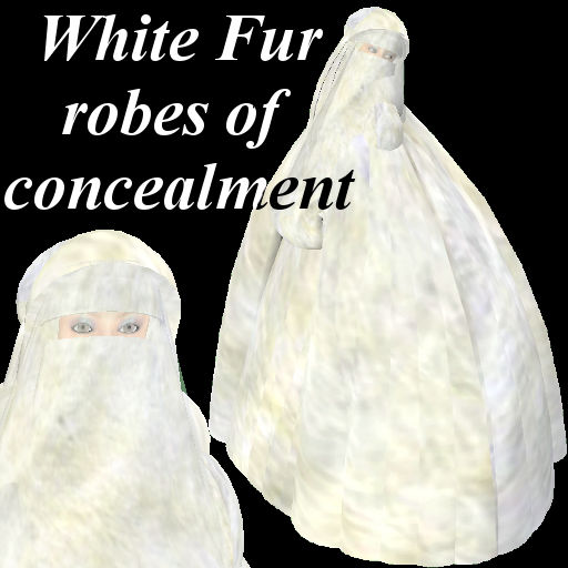 Deviantart White Robe White Fur robes of concealment by Michelle-Bound on DeviantArt