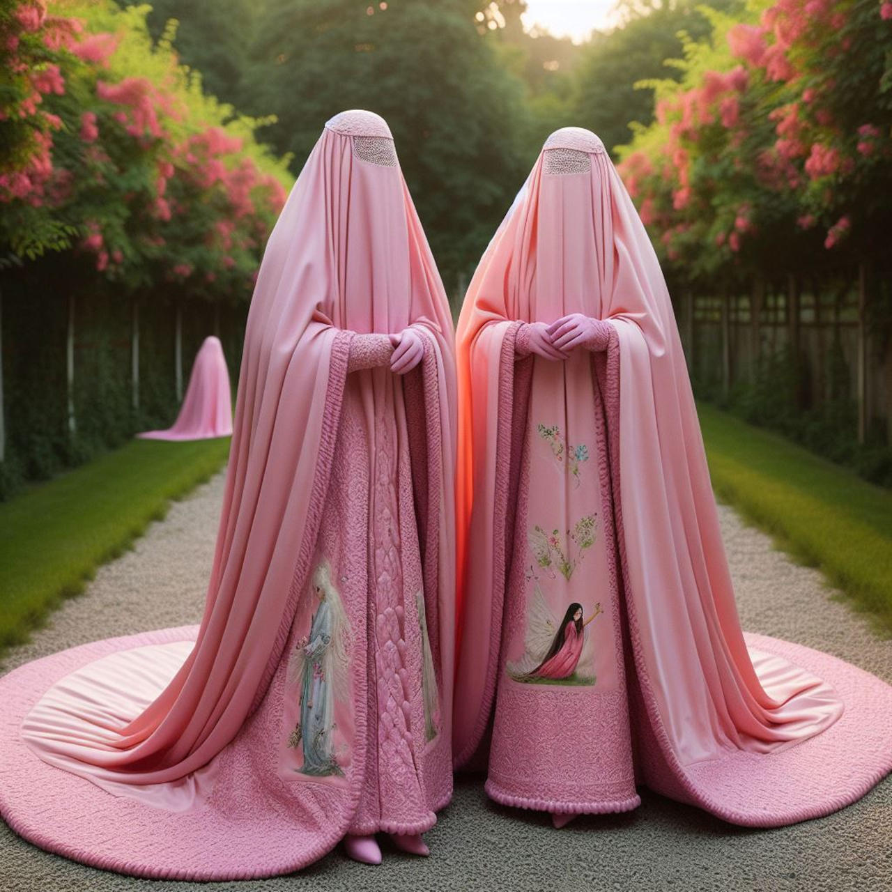 Romantic Pink Burqa 4 by Michelle-Bound on DeviantArt