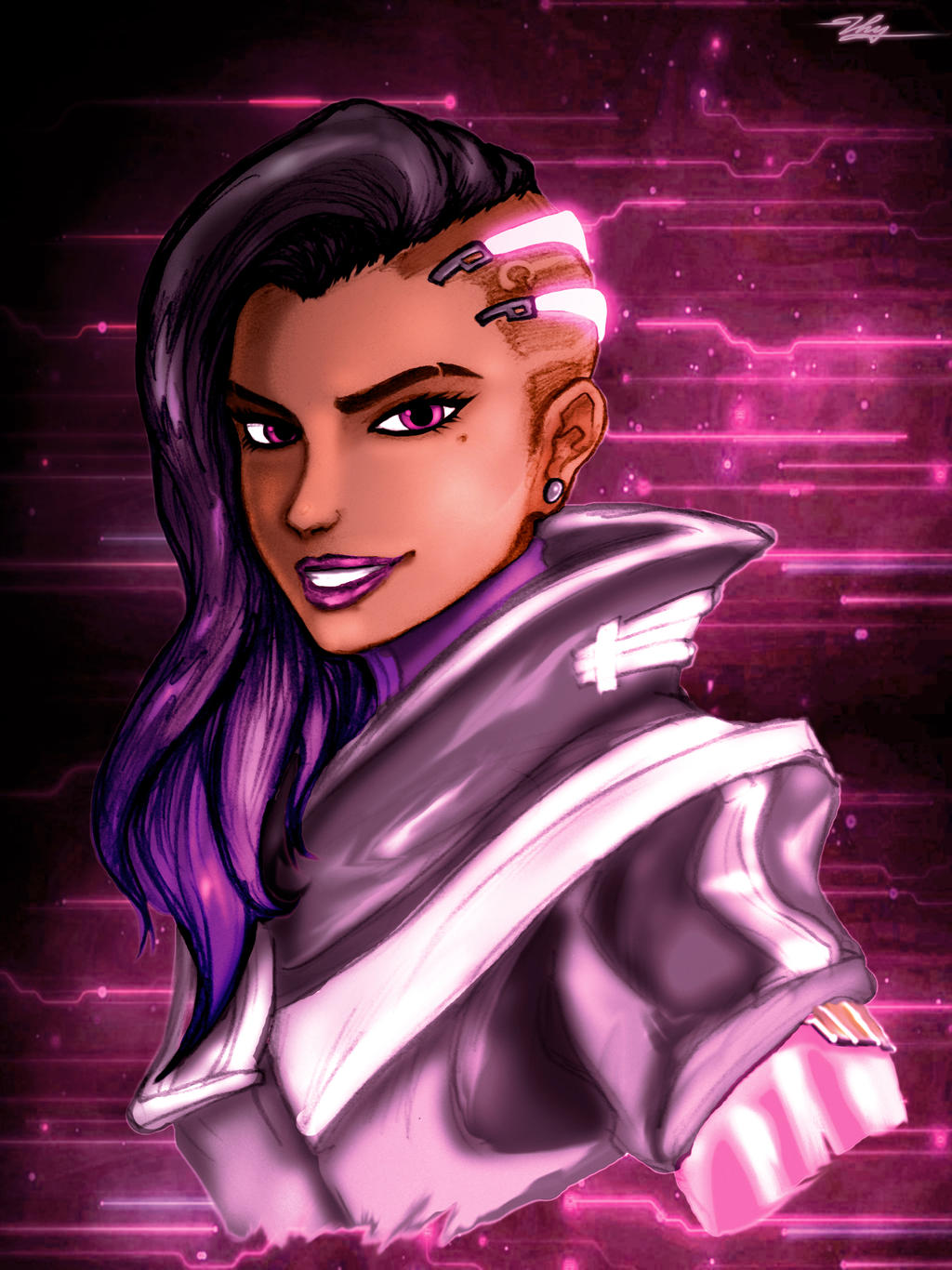 Sombra Overwatch Fanart by sorrowofdestiny on DeviantArt