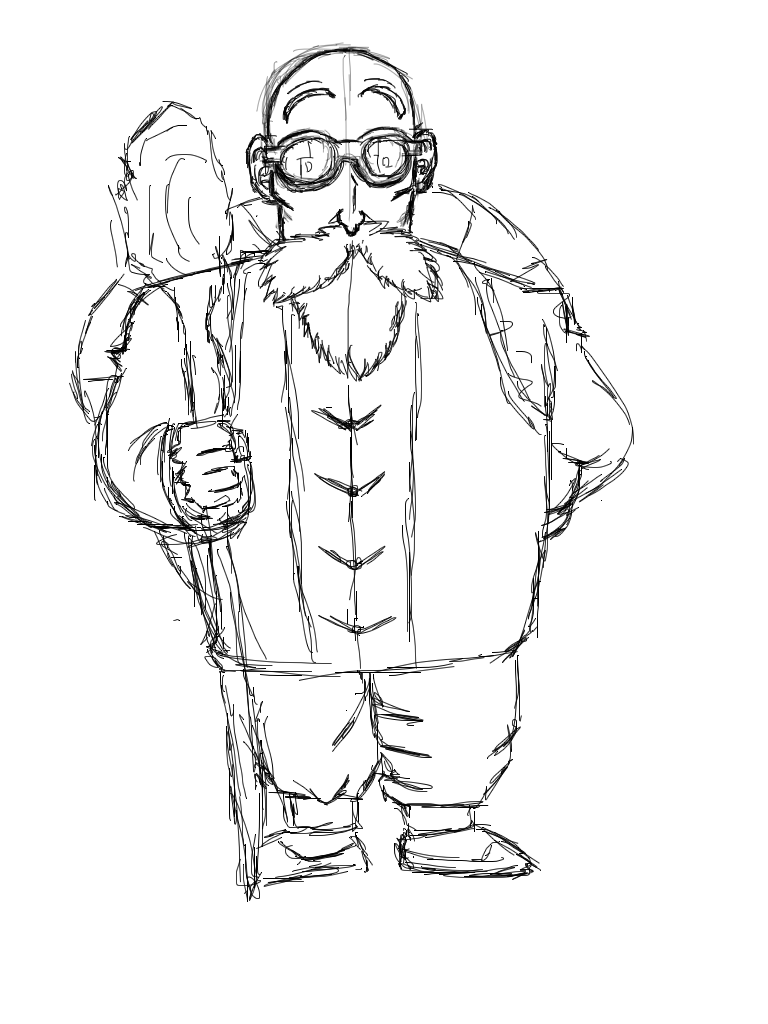 Master Roshi Sketch by alexsony on DeviantArt