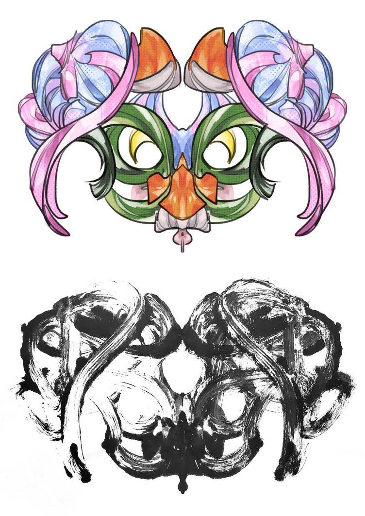 Lotus Flower Rorschach Rorschach by notanherb1 on DeviantArt