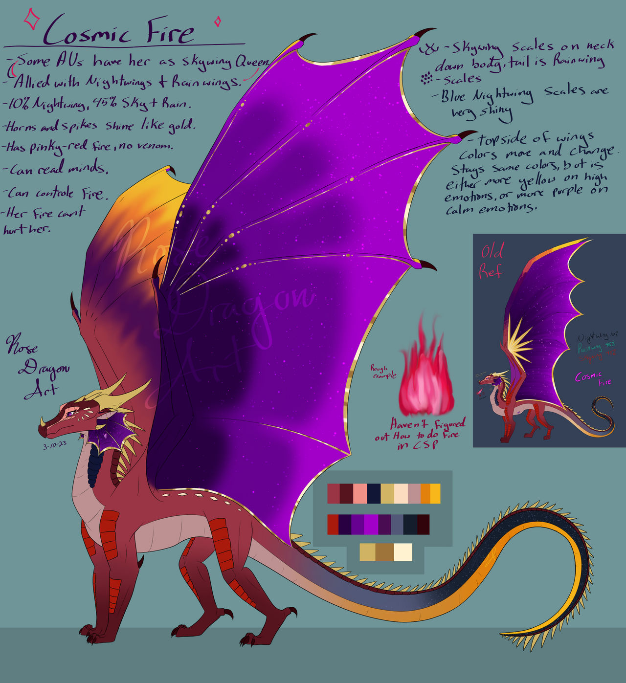Cosmic Fire Ref by ObsidianRoseArt on DeviantArt