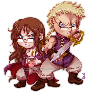 Heliossa_comm_chibi_shamael_and_Selene_02