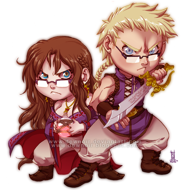 Heliossa_comm_chibi_shamael_and_Selene_02