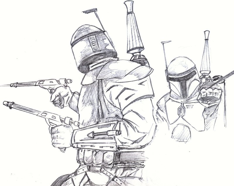 Star wars - Boba Fett sketch