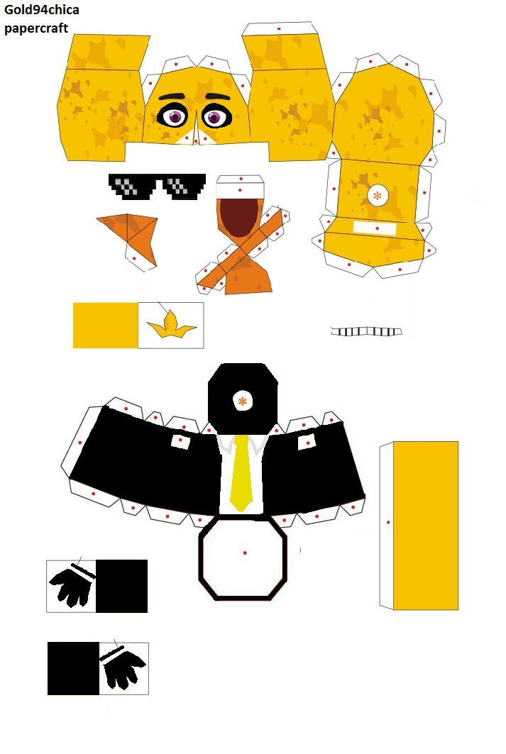 Papercraft Gold Riel Gold94chica Papercraft Pt1 by FintieChalice84 on DeviantArt