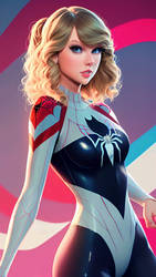 My concept of Taylor Swift as Spider Gwen.