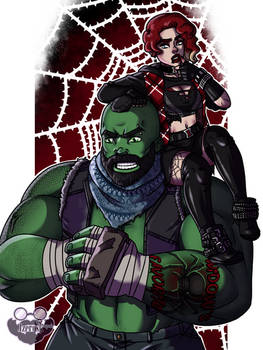 Metal-Verse - Hulk and Black Widow