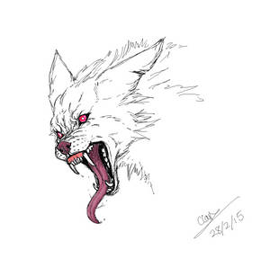 White Wolf colored