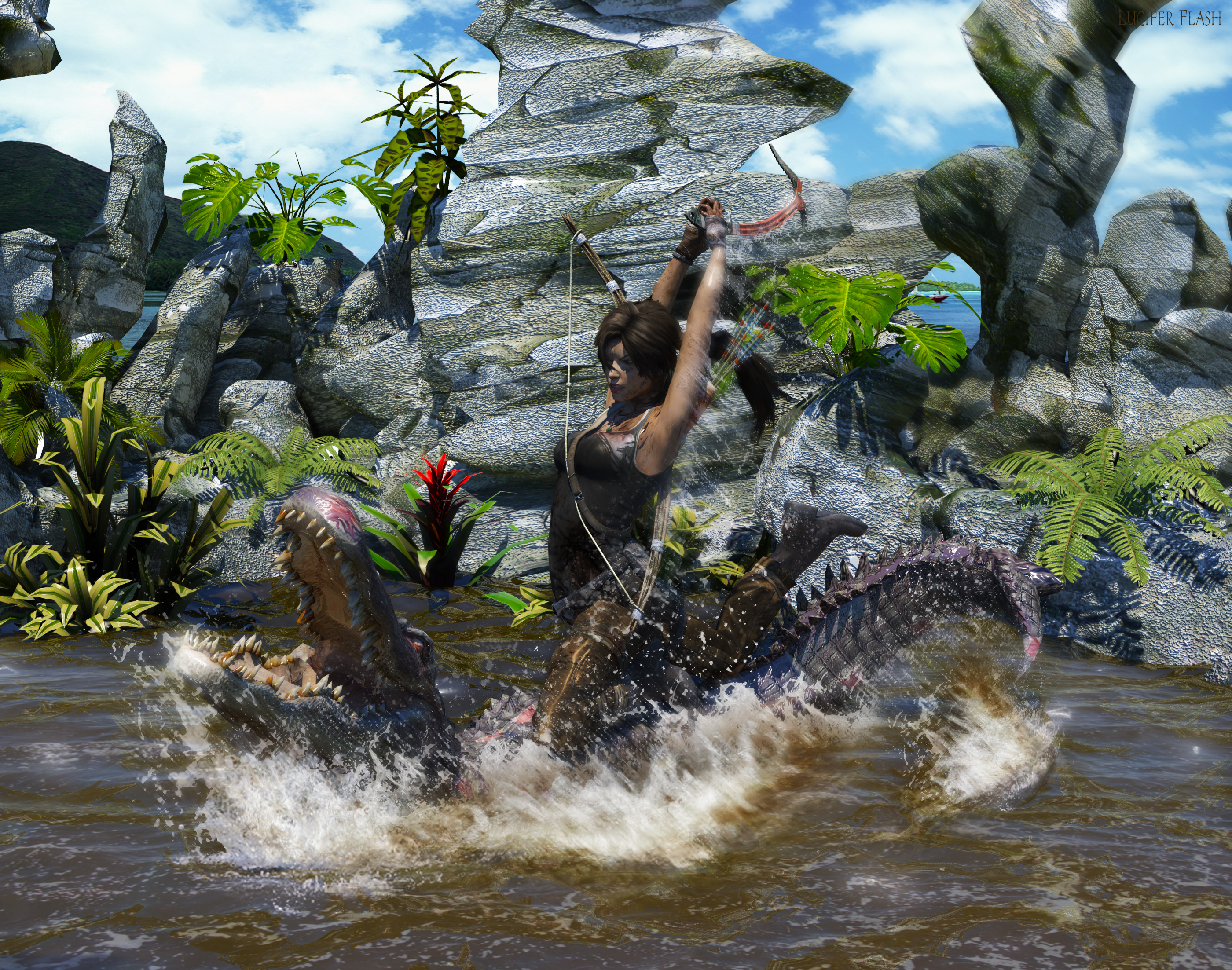 Lara VS Aligator