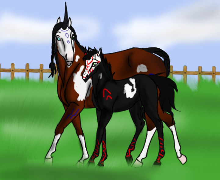 Mare And Foal