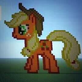 Applejack Minecraft Pixel Art by Melting-Base on DeviantArt