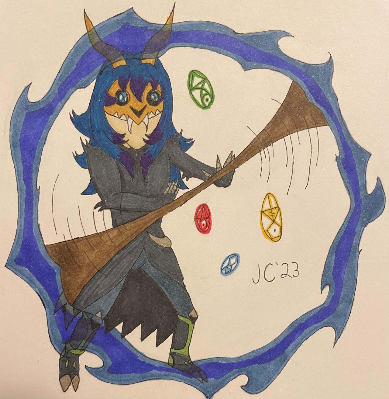Cyrus prepareing a spell by whovianjc on DeviantArt
