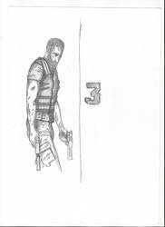 Max Payne 3 pencil drawing