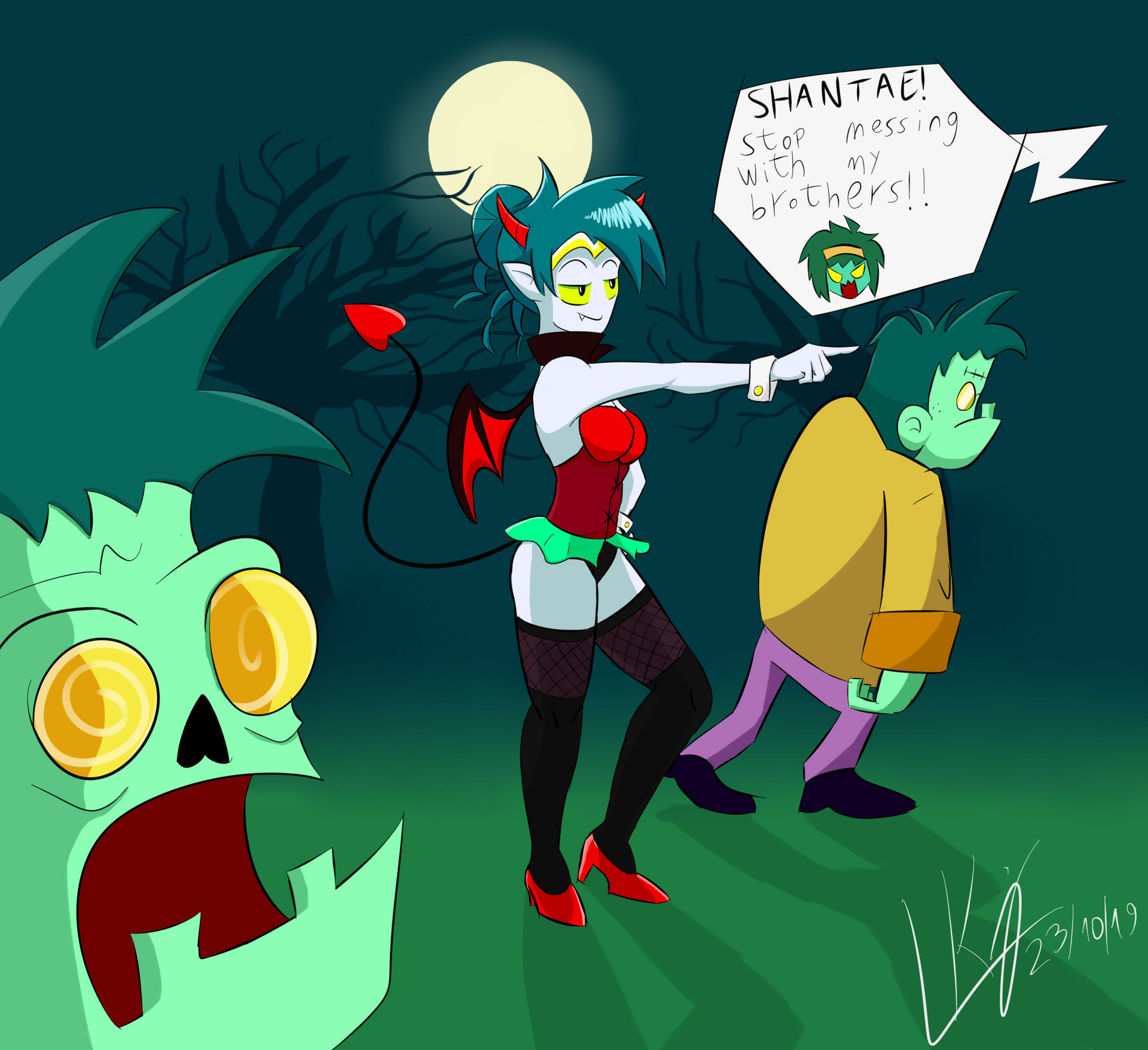 Succubus Shantae in Zombie Town by HistoriasPendejas on DeviantArt Succubus Shantae in Zombie Town by HistoriasPendejas on DeviantArt