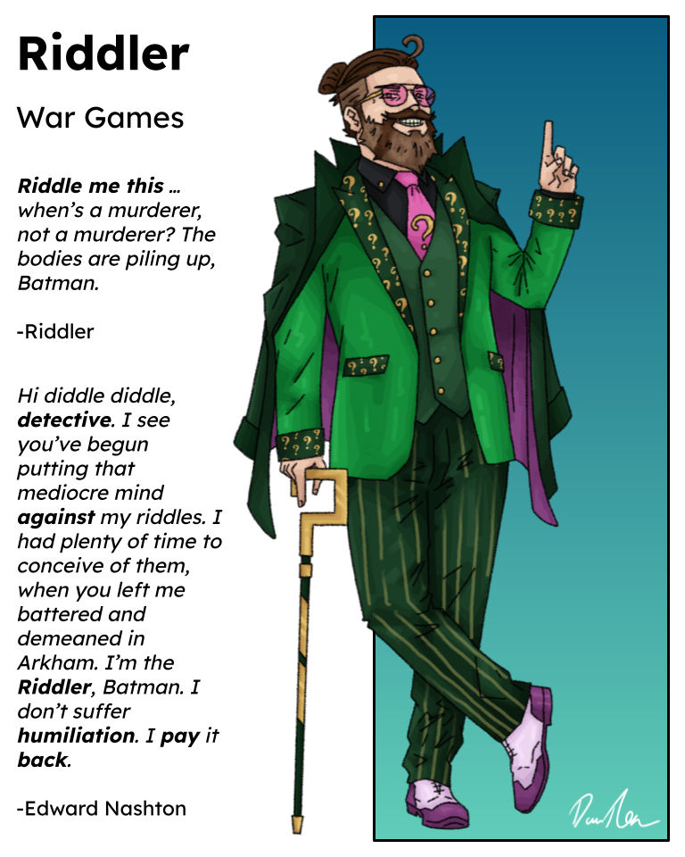 DC Earth-180 - Riddler by Desezeten on DeviantArt