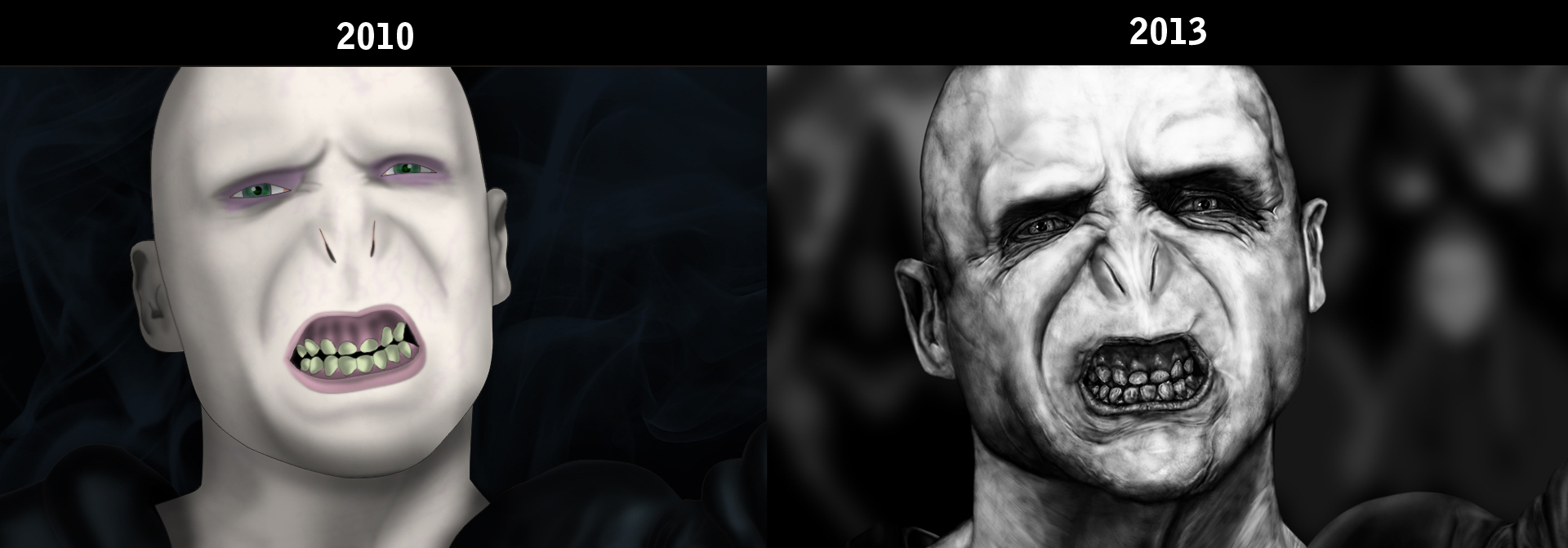 Voldemort Normal Lord Voldemort - Comparison by GiovaBellofatto on DeviantArt