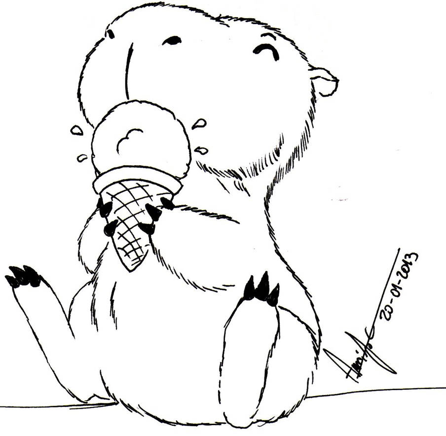 Capi, The happy Capibara by Inugamisama on DeviantArt