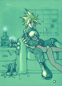 Cloud and Yuffie