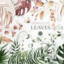 World Of Leaves. Greenery Watercolor
