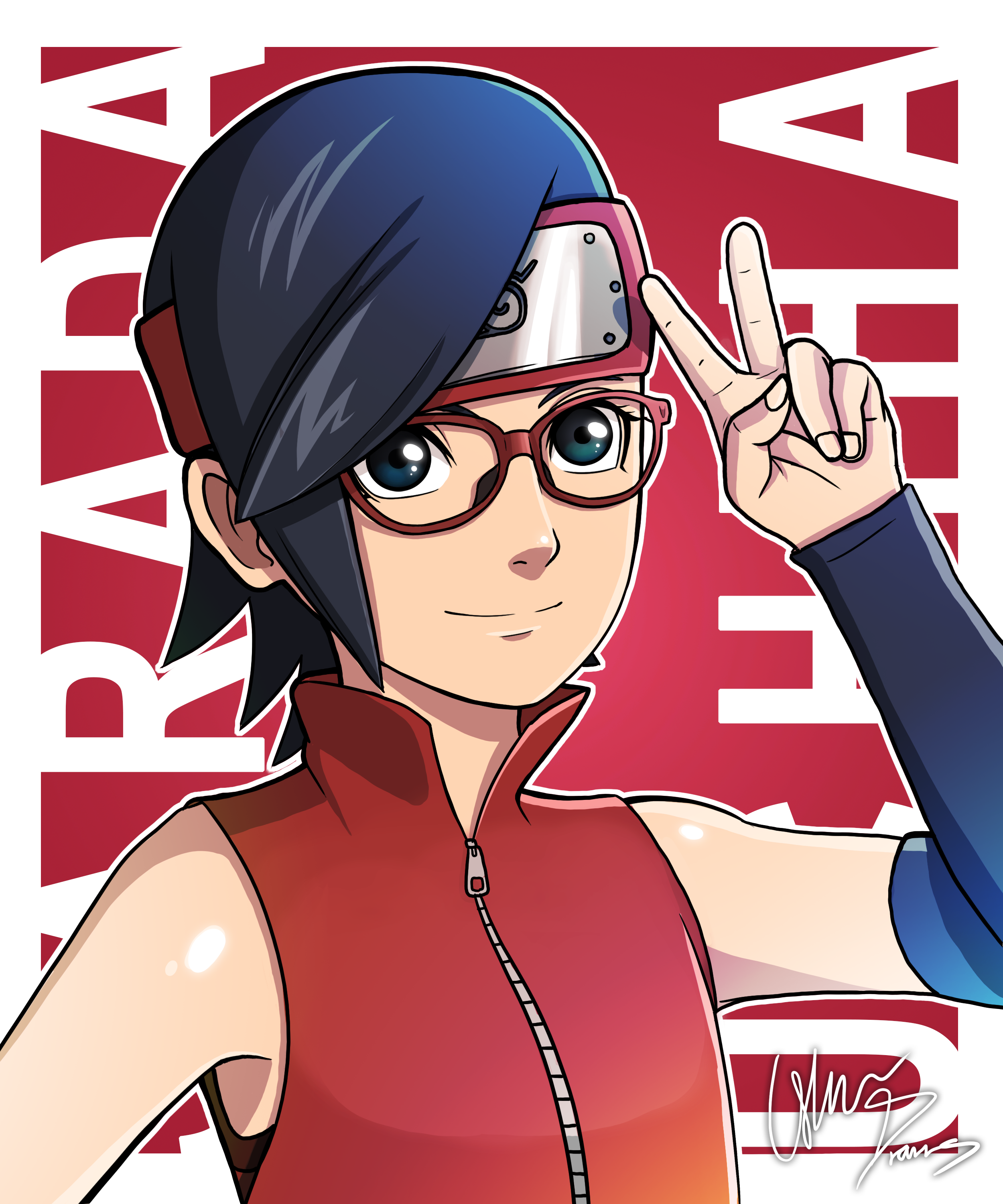 Sarada Uchiha by Ander0w0 on DeviantArt