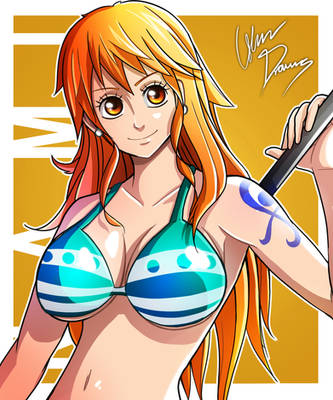 Nami - One Piece by Oskar-Draws
