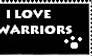 I Love Warriors Stamp