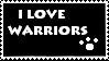 I Love Warriors Stamp by Beaver70