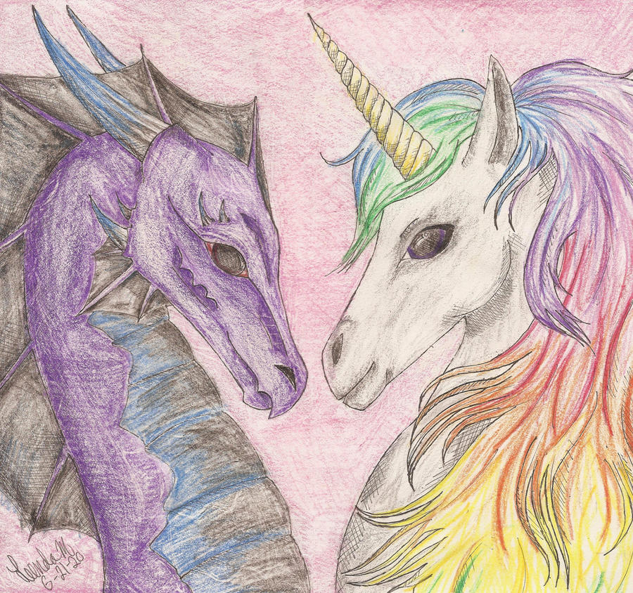 Dragon And Unicorn By BestImagineryFriend On DeviantArt dragon-and-unicorn-by-bestimagineryfriend-on-deviantart