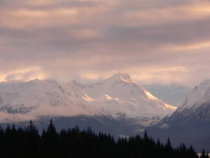 Alpenglow in Alaska