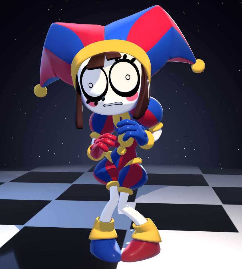 Updated Pomni Model (Multiple Images) by R-Poole on DeviantArt