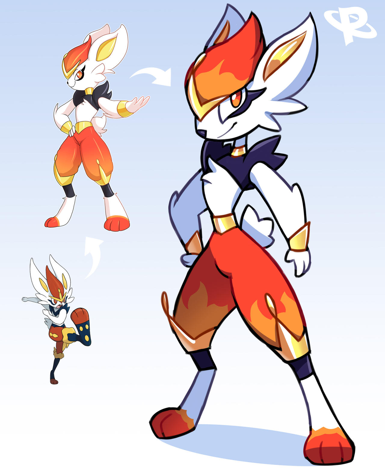 Cinderade Cinderace Redesign by R-Poole on DeviantArt
