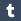 Tumblr (whiteonblue) Icon mini