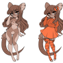 Shades of Brown Rat Anthro + Outfit Adopt CLOSED