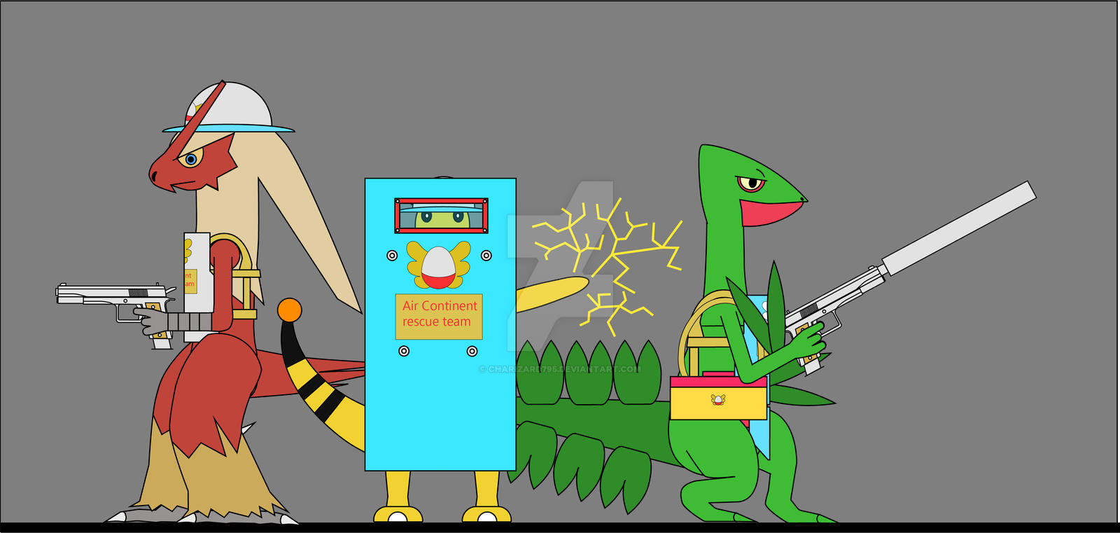 The Red Rescue Team by Charizard795 on DeviantArt