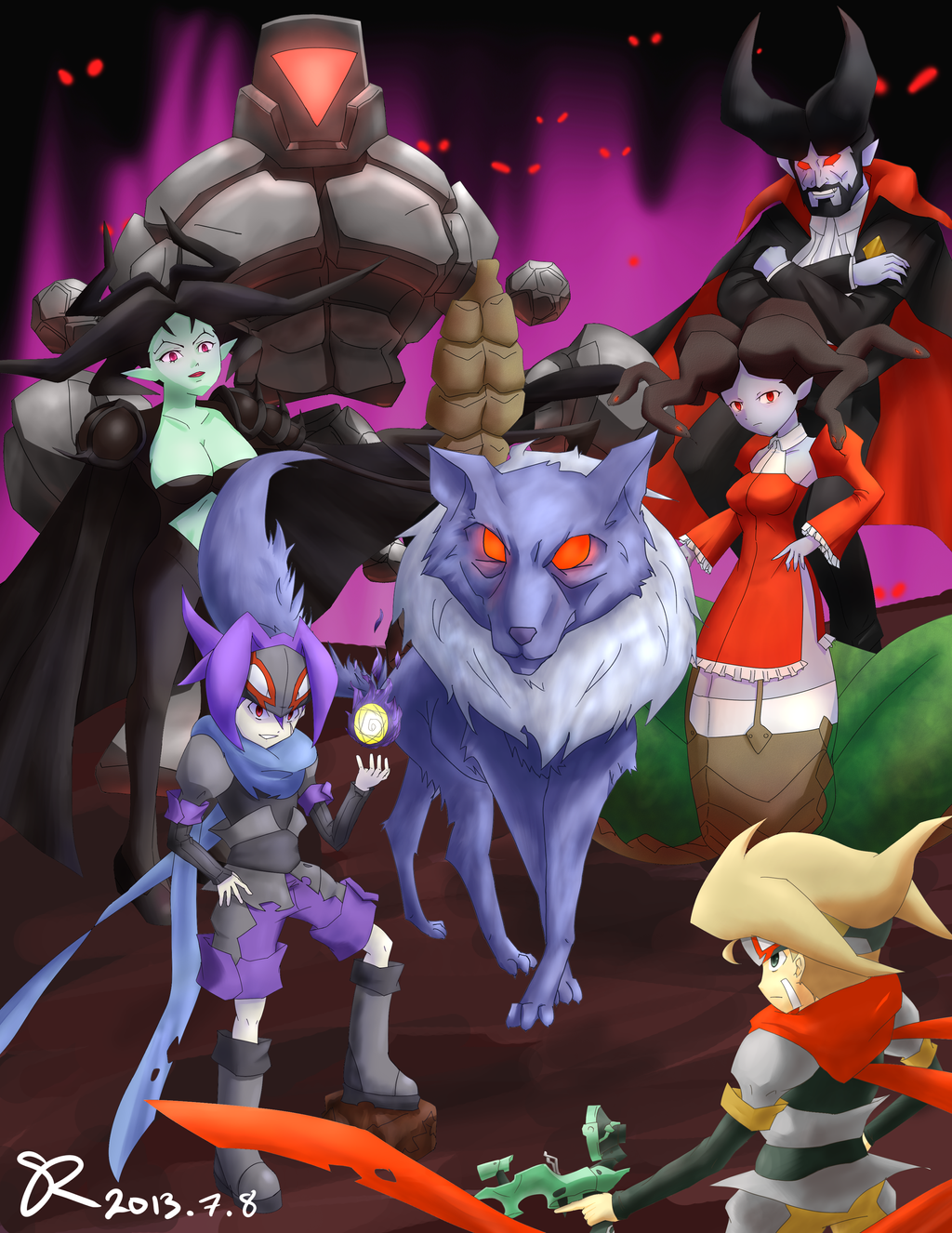 Boktai 10th Anniversary artwork by ScarletReisen