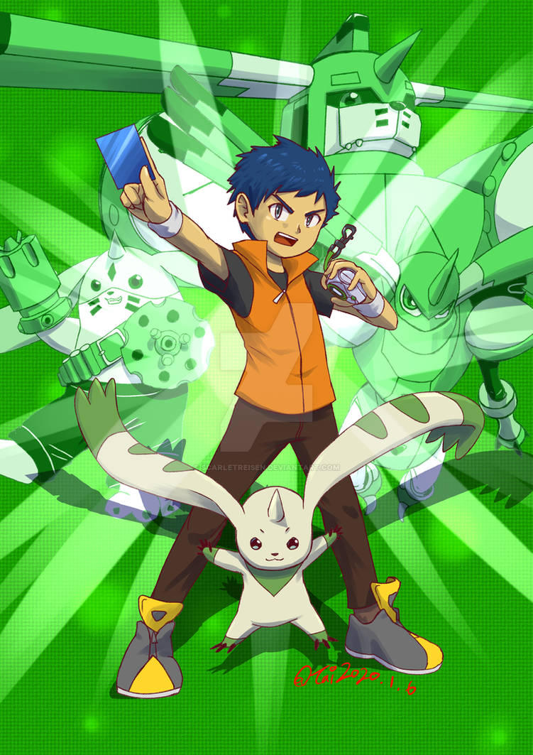 Digimon Tamers Lee and Terriermon