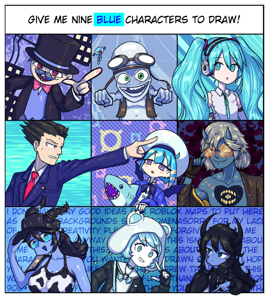 Blue Characters by FujiFilmPlus on DeviantArt