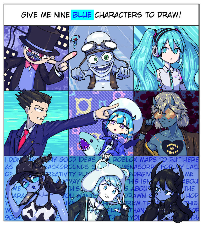 Blue Characters by FujiFilmPlus on DeviantArt