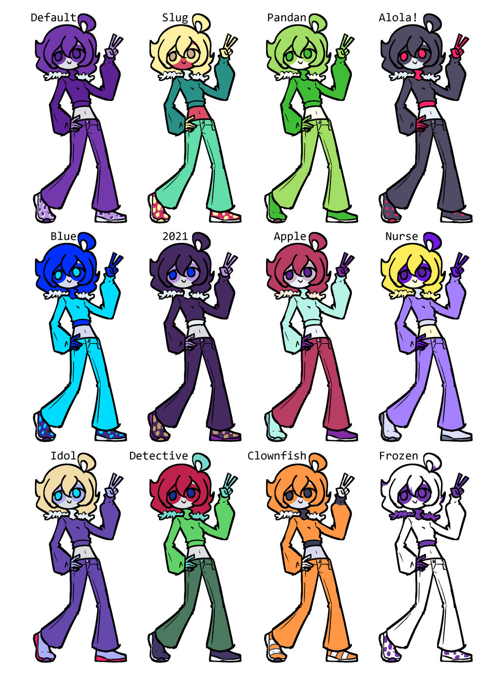 Alt Color Schemes Alternate Colors by FujiFilmPlus on DeviantArt