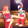 Roger Rabbit Gives Jessica A Foot Massage