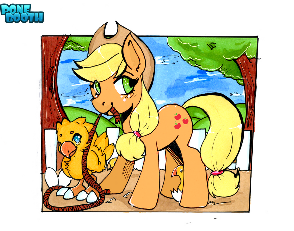 Applejack and the Chocobo