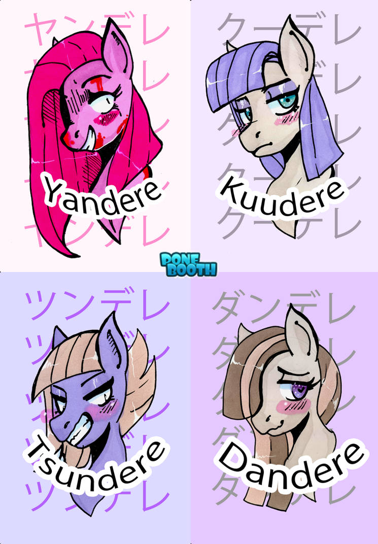 'Dere Types by PBdrewthat on DeviantArt