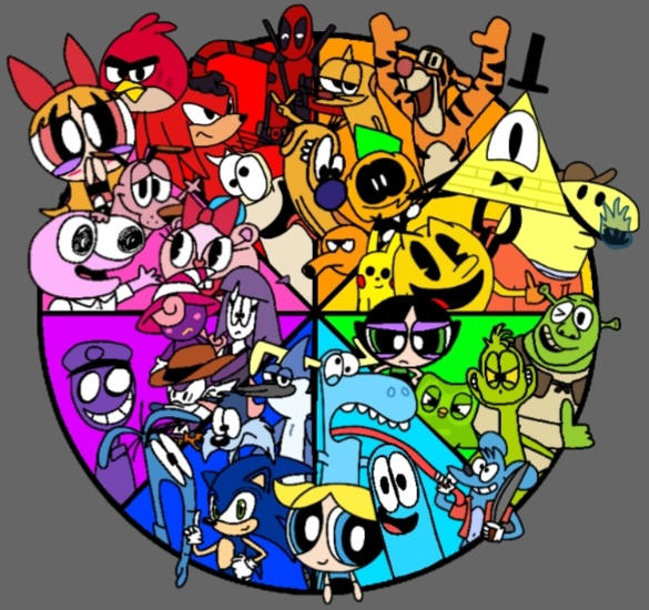 Rejected Characters Wheel color challenge (Rejected characters) by AGUYWHOLIKESDRAW on ...