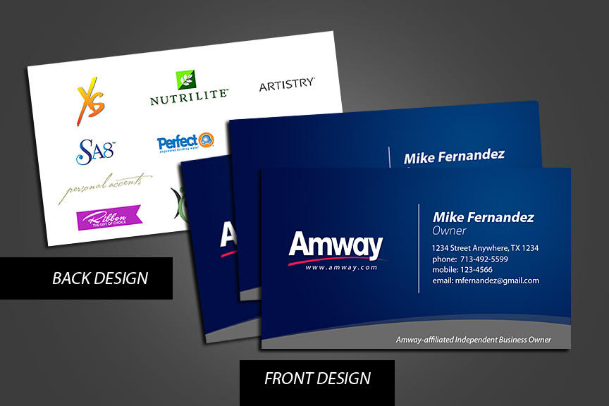 Amway Business Cards by grndvlzboy on DeviantArt
