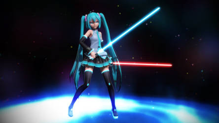 Hatsune Miku - Want's to play Beat Saber