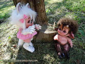 Myth-Babies Wolf Girl and Baby Satyr, 4 of 4