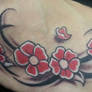 Tattoo: Tribal Cherry Blossoms