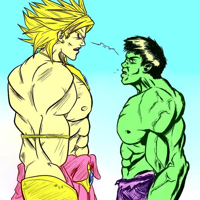 Brolly vs Hulk by ssjgogeto on DeviantArt.