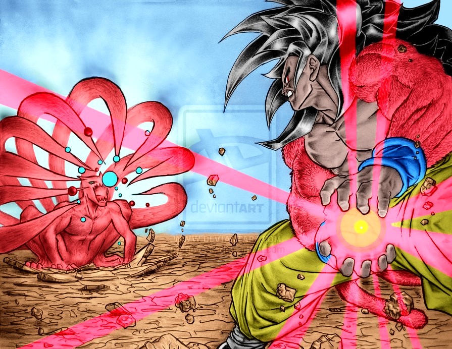 SSJ4 vs Nine-tails